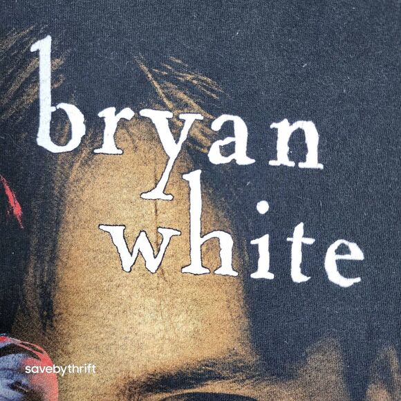 1997 Vintage Bryan White “Sittin on go” Tour Shirt Country Music Tee Black Large - Picture 6 of 16